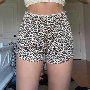 Cheetah print shorts